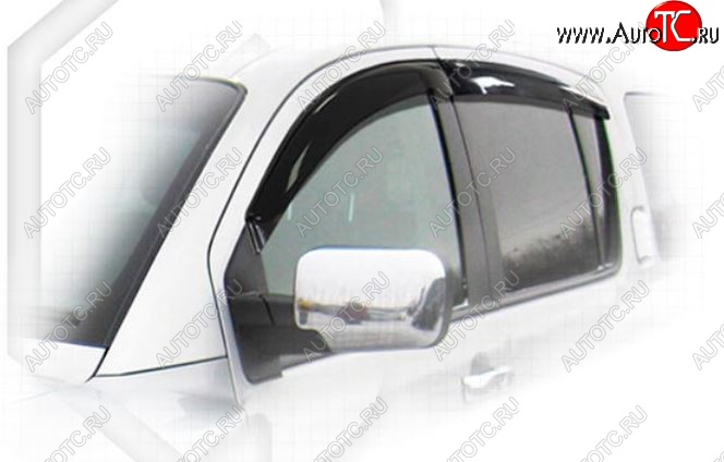 2 299 р. Дефлектора окон CA-Plastiс INFINITI QX56 JA60 рестайлинг (2007-2010) (Classic полупрозрачный, Без хром.молдинга)  с доставкой в г. Майкоп