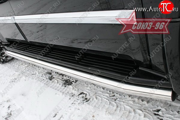 15 614 р. Защита порогов Souz-96 (d60) INFINITI QX56 JA60 дорестайлинг (2004-2007)  с доставкой в г. Майкоп