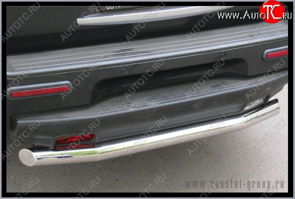 16 849 р. Одинарная защита заднего бампера из трубы диаметром 76 мм SLITKOFF INFINITI QX56 JA60 дорестайлинг (2004-2007)  с доставкой в г. Майкоп