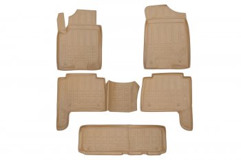 Коврики в салон Element (полиуретан) INFINITI QX56 JA60 дорестайлинг (2004-2007) (Бежевые)