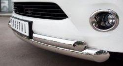 18 699 р. Защита переднего бампера (2 трубыØ76 и 63 мм, нержавейка) SLITKOFF INFINITI QX56 Z62 (2010-2013)  с доставкой в г. Майкоп. Увеличить фотографию 3