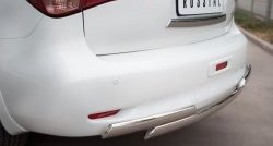 17 999 р. Защита заднего бампера (Ø75x42 мм, нержавейка) Russtal INFINITI QX56 Z62 (2010-2013)  с доставкой в г. Майкоп. Увеличить фотографию 2