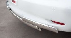 17 999 р. Защита заднего бампера (Ø75x42 мм, нержавейка) Russtal INFINITI QX56 Z62 (2010-2013)  с доставкой в г. Майкоп. Увеличить фотографию 3