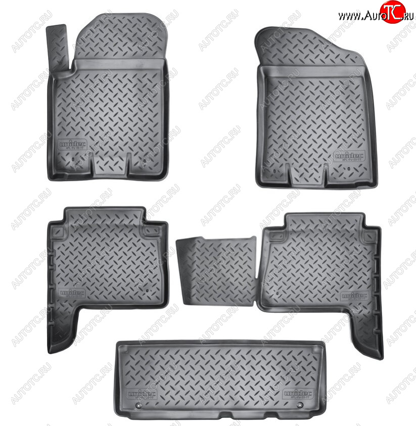2 999 р. Комплект ковриков в салон Norplast Unidec INFINITI QX56 Z62 (2010-2013) (Цвет: черный)  с доставкой в г. Майкоп