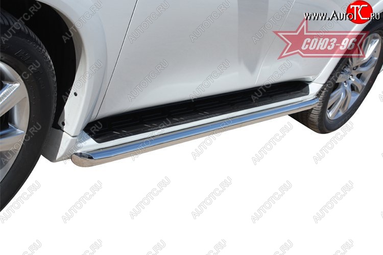 15 479 р. Защита штатных порогов Souz-96 (d60) INFINITI QX56 Z62 (2010-2013)  с доставкой в г. Майкоп