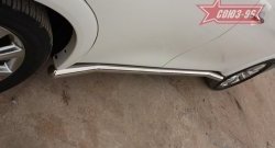21 689 р. Защита порогов Souz-96 (d76) INFINITI QX56 Z62 (2010-2013)  с доставкой в г. Майкоп. Увеличить фотографию 2