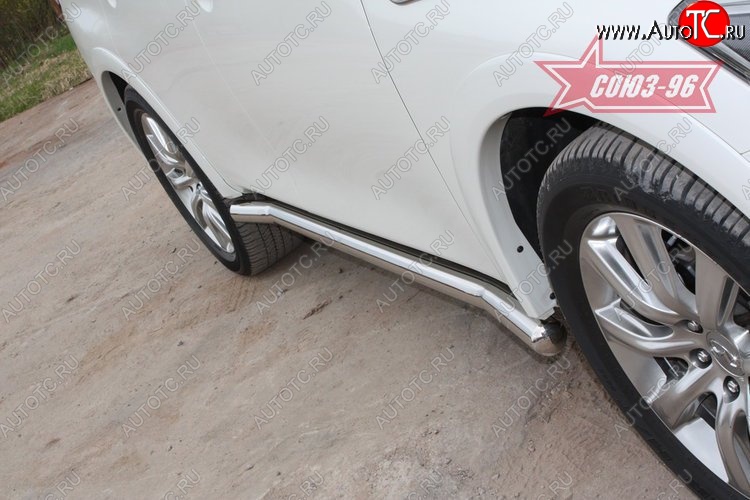 21 689 р. Защита порогов Souz-96 (d76) INFINITI QX56 Z62 (2010-2013)  с доставкой в г. Майкоп