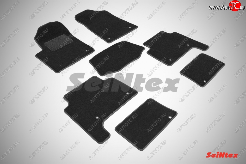 3 599 р. Износостойкие коврики в салон SeiNtex Premium LUX 4 шт. (ворсовые) INFINITI QX56 Z62 (2010-2013)  с доставкой в г. Майкоп