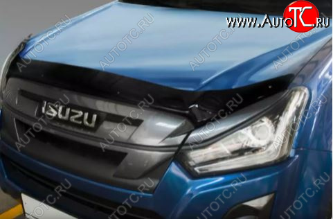4 599 р. Дефлектор капота SIM Isuzu D-Max RT85,TFR DoubleCab рестайлинг (2015-2021)  с доставкой в г. Майкоп