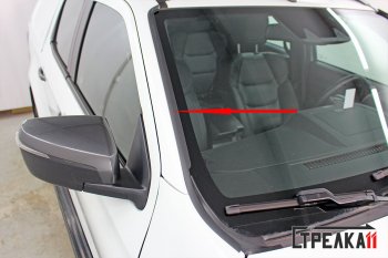 1 699 р. Водостоки (дефлектора) лобового стекла Стрелка 11 Isuzu D-Max RG DoubleCab (2020-2023)  с доставкой в г. Майкоп. Увеличить фотографию 2