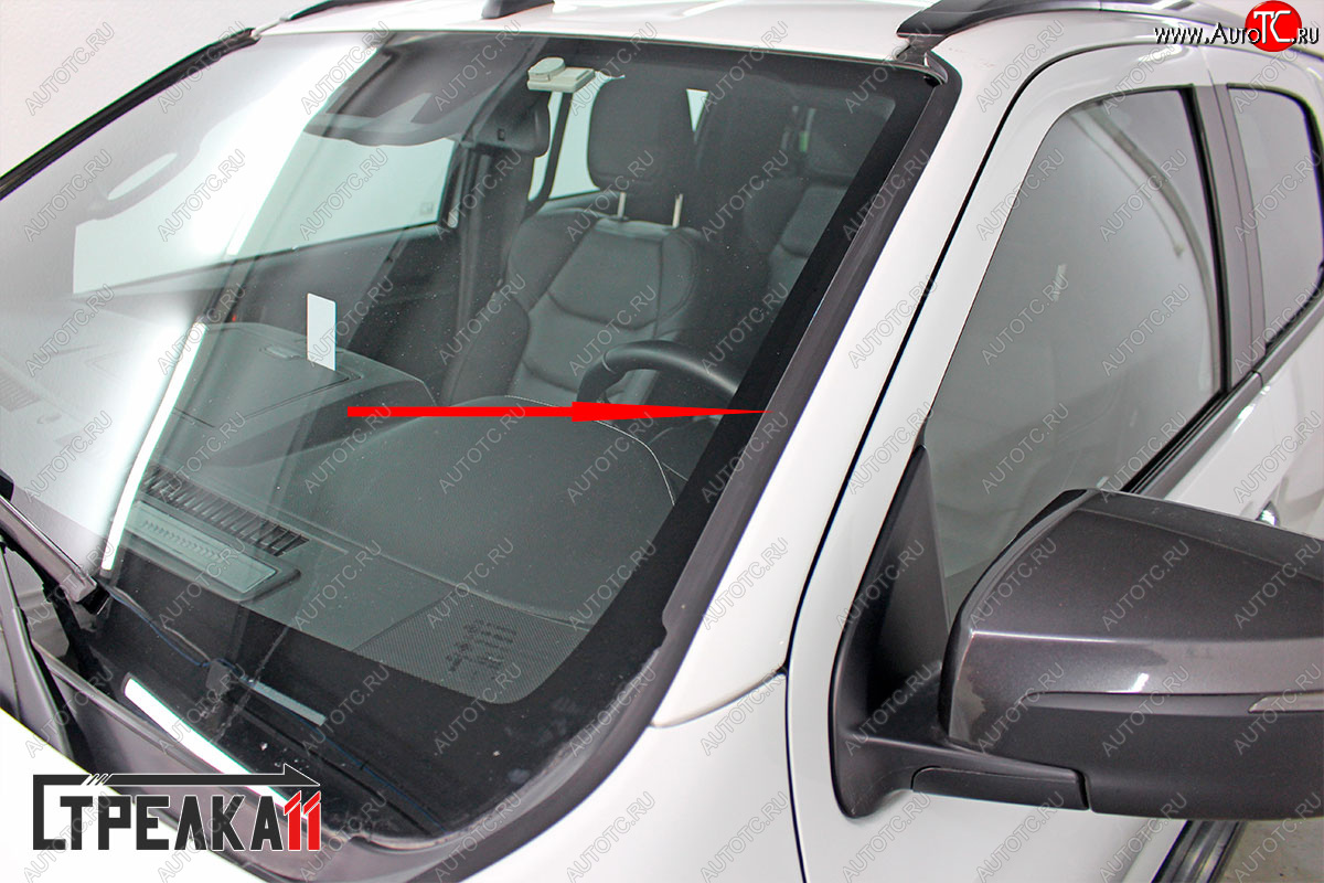 1 699 р. Водостоки (дефлектора) лобового стекла Стрелка 11 Isuzu D-Max RG DoubleCab (2020-2023)  с доставкой в г. Майкоп