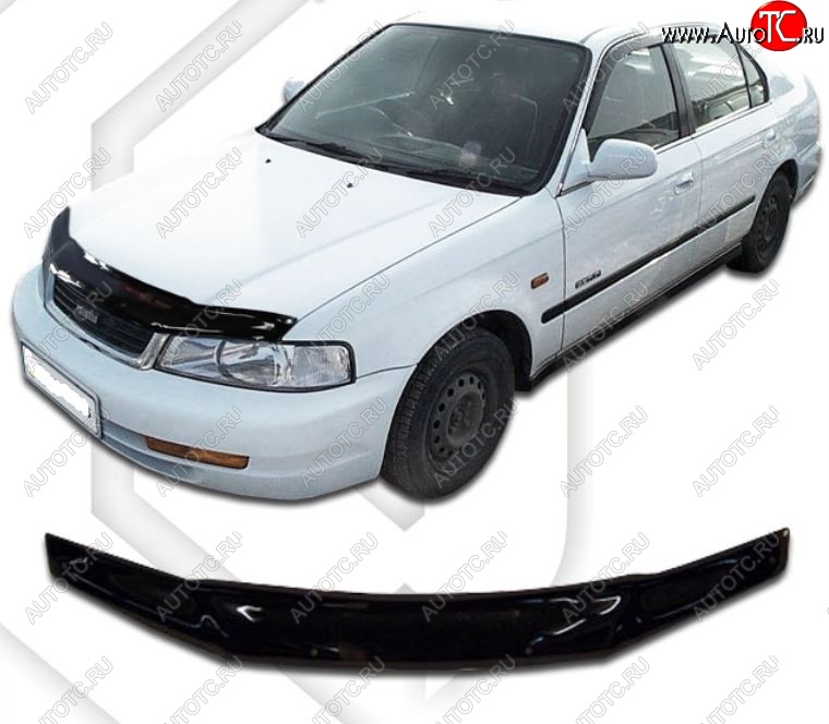 1 999 р. Дефлектор капота CA-Plastic Isuzu Gemeni JM4, JM5, JM6 (1997-2000) (Classic черный, Без надписи)  с доставкой в г. Майкоп
