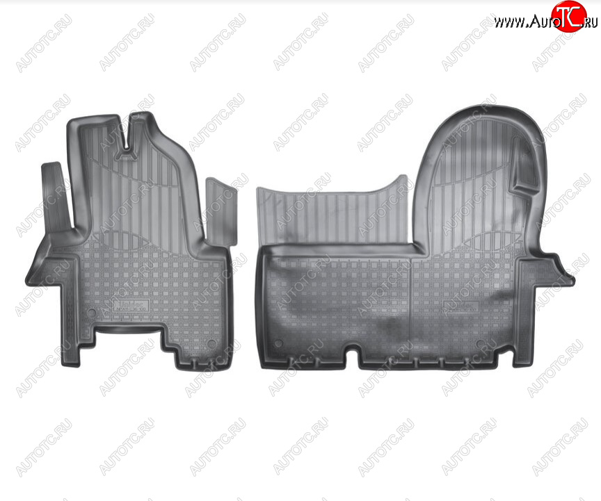 2 499 р. Комплект ковриков в салон Norplast Unidec  Iveco Daily (2006-2014) (Цвет: черный)  с доставкой в г. Майкоп