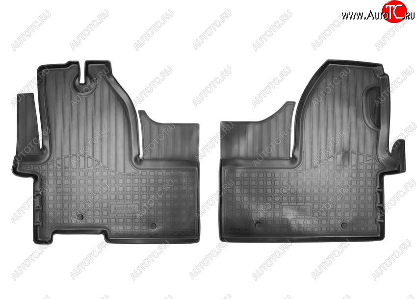 2 499 р. Коврики салонные Norplast Unidec  Iveco Daily (2014-2019) фургон (Цвет: черный)  с доставкой в г. Майкоп