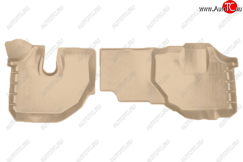 2 499 р. Коврики салона Norplast  JAC N120 - N80 (Цвет: бежевый)  с доставкой в г. Майкоп