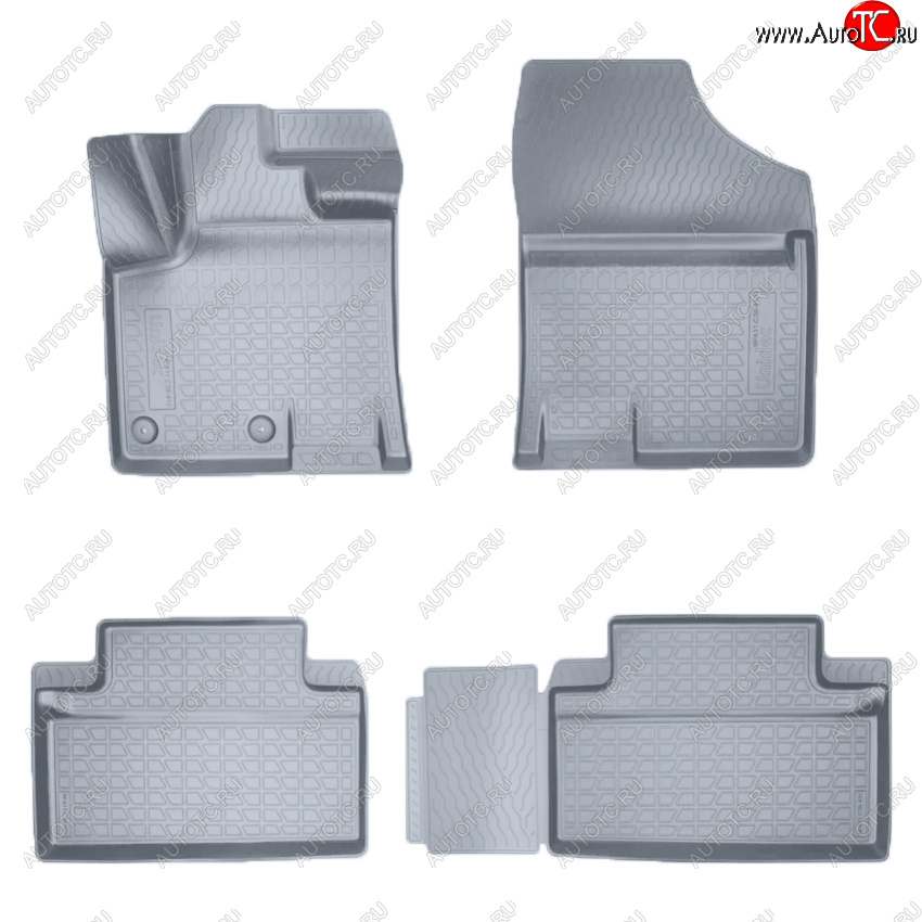 2 859 р. Коврики салона Norplast Unidec (5 мест)  JAC S7 (2020-2025) рестайлинг (Цвет: серый)  с доставкой в г. Майкоп