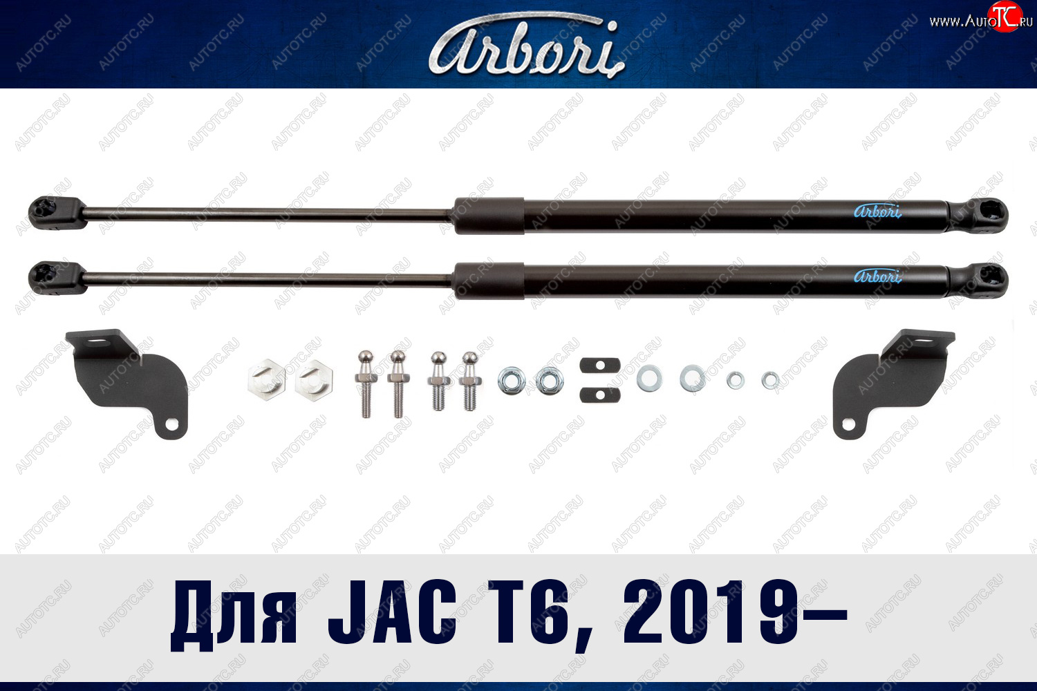 3 499 р. Упоры капота Arbori JAC T6 пикап (2018-2024)  с доставкой в г. Майкоп