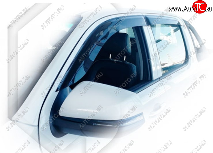 2 199 р. Дефлектора окон CA-Plastic JAC T6 пикап (2018-2024) (Classic полупрозрачный, Без хром молдинга)  с доставкой в г. Майкоп