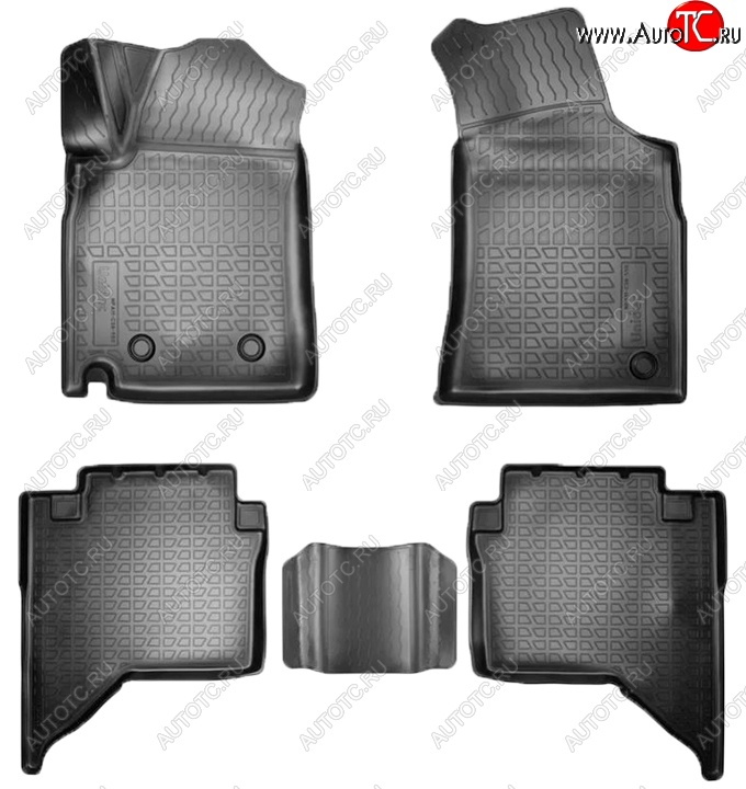2 299 р. Коврики салонные Noplast (3D)  JAC T6 (2018-2024) пикап (Черные)  с доставкой в г. Майкоп