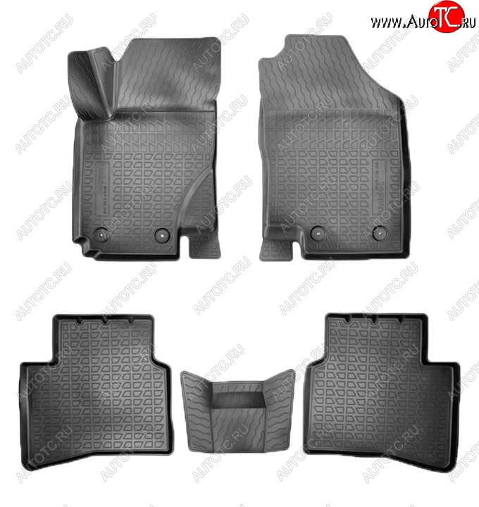 2 599 р. Коврики салонные Noplast (3D)  JAC S3 (2014-2025) дорестайлинг, рестайлинг (Черные)  с доставкой в г. Майкоп