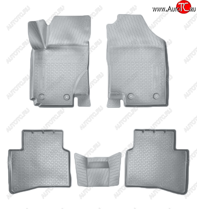 3 199 р. Коврики салонные Noplast (3D)  JAC S3 (2014-2025) дорестайлинг, рестайлинг (Серые)  с доставкой в г. Майкоп