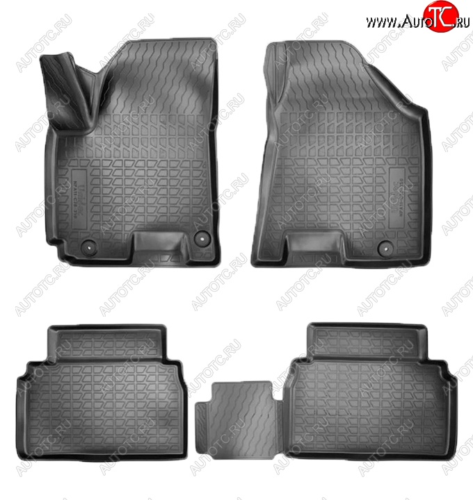 2 599 р. Коврики салонные Noplast (3D)  JAC S5 (2013-2022) дорестайлинг, рестайлинг (Черные)  с доставкой в г. Майкоп