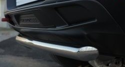 14 999 р. Защита заднего бампера (Trailhawk, 63 мм, нержавейка) SLITKOFF Jeep Cherokee KL дорестайлинг (2014-2017)  с доставкой в г. Майкоп. Увеличить фотографию 4