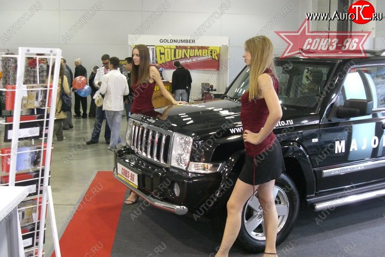 15 299 р. Защита переднего бампера одинарная Souz-96 (d76). Jeep Commander (2006-2010)  с доставкой в г. Майкоп