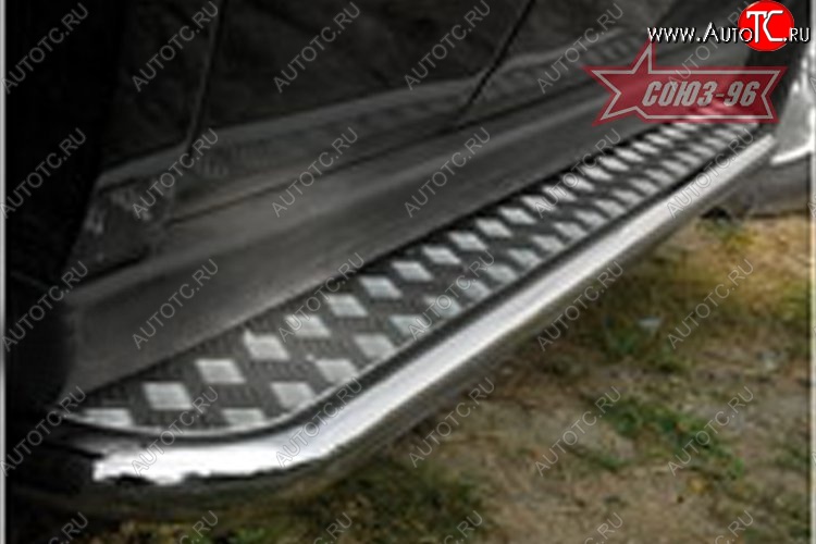 15 569 р. Защита порогов с листом Souz-96 (d42). Jeep Commander (2006-2010)  с доставкой в г. Майкоп
