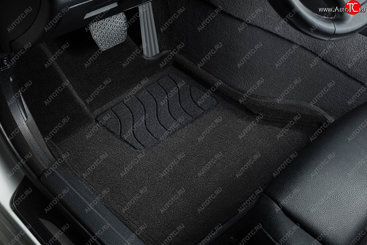 5 899 р. Коврики в салон SEINTEX 3D ВОРС (черный, комплект) Jeep Grand Cherokee WK2 2-ой рестайлинг (2017-2022)  с доставкой в г. Майкоп