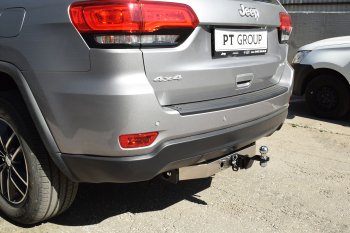 18 799 р. Фаркоп Petroil Tuning (съемный квадрат, с нержавеющей пластиной) Jeep Grand Cherokee WK2 2-ой рестайлинг (2017-2022)  с доставкой в г. Майкоп. Увеличить фотографию 5