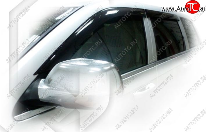 1 999 р. Дефлектора окон CA-Plastic Jeep Grand Cherokee WK (2004-2010) (Classic полупрозрачный, Без хром.молдинга)  с доставкой в г. Майкоп