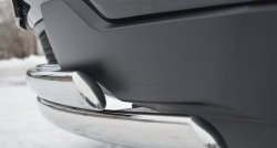 16 849 р. Защита переднего бампера (2 трубыØ75х42 мм, нержавейка) Russtal Jeep Grand Cherokee WK2 дорестайлинг (2010-2013)  с доставкой в г. Майкоп. Увеличить фотографию 3