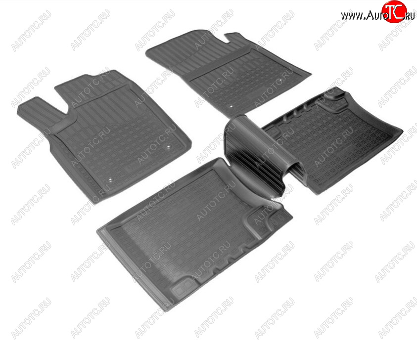 2 899 р. Комплект ковриков в салон Norplast Unidec Jeep Grand Cherokee WK2 дорестайлинг (2010-2013) (Цвет: черный)  с доставкой в г. Майкоп