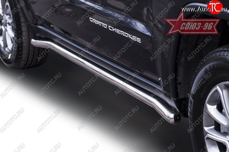 12 734 р. Защита порогов Souz-96 (d60) Jeep Grand Cherokee WK2 дорестайлинг (2010-2013)  с доставкой в г. Майкоп