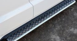 24 649 р. Широкая защита порогов SLITKOFF  Jeep Grand Cherokee  WK2 (2010-2013) дорестайлинг  с доставкой в г. Майкоп. Увеличить фотографию 2