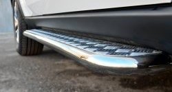 24 649 р. Широкая защита порогов SLITKOFF  Jeep Grand Cherokee  WK2 (2010-2013) дорестайлинг  с доставкой в г. Майкоп. Увеличить фотографию 3