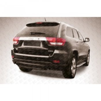 Защита заднего бампера из трубы d57 Slitkoff (короткая) Jeep Grand Cherokee  WK2 (2010-2013) дорестайлинг