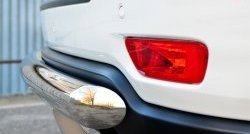 14 599 р. Одинарная защита заднего бампера из трубы диаметром 76 мм SLITKOFF Jeep Grand Cherokee WK2 дорестайлинг (2010-2013)  с доставкой в г. Майкоп. Увеличить фотографию 3