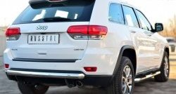 14 599 р. Одинарная защита заднего бампера из трубы диаметром 76 мм SLITKOFF Jeep Grand Cherokee WK2 дорестайлинг (2010-2013)  с доставкой в г. Майкоп. Увеличить фотографию 4