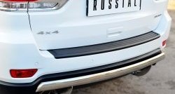15 999 р. Защита заднего бампера (Ø75x42 мм, нержавейка) SLITKOFF  Jeep Grand Cherokee  WK2 (2013-2018) 1-ый рестайлинг  с доставкой в г. Майкоп. Увеличить фотографию 2