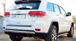 15 999 р. Защита заднего бампера (Ø75x42 мм, нержавейка) SLITKOFF  Jeep Grand Cherokee  WK2 (2013-2018) 1-ый рестайлинг  с доставкой в г. Майкоп. Увеличить фотографию 3