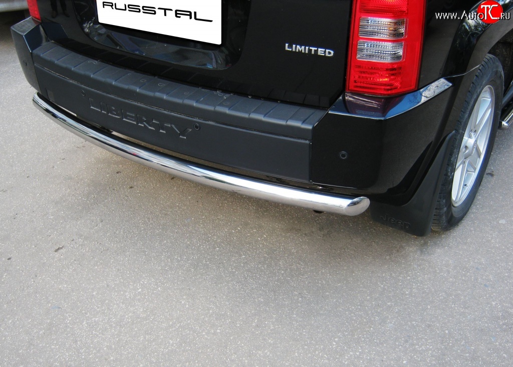 12 349 р. Одинарная защита заднего бампера из трубы диаметром 76 мм Russtal Jeep Liberty KK (2007-2013)  с доставкой в г. Майкоп