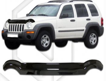 Дефлектор капота CA-Plastic Jeep Liberty KJ рестайлинг (2004-2007)