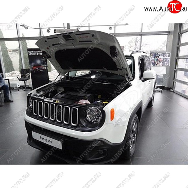 2 049 р. Упоры капота Russtal Jeep Renegade дорестайлинг (2014-2018)  с доставкой в г. Майкоп