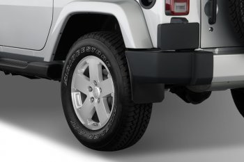 4 799 р. Брызговики (2, 4 дв.) Frosch (optimum, в коробке) Jeep Wrangler JK 3 дв. дорестайлинг (2006-2010) (Задние)  с доставкой в г. Майкоп. Увеличить фотографию 2