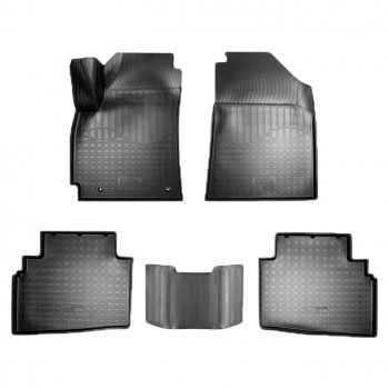 Коврики салонные Noplast (3D) KIA Seltos (2019-2025) (Черные)