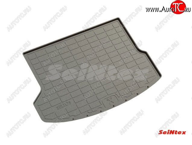 1 539 р. Коврик в багажник SeiNtex (полимерный)  KIA Seltos (2019-2025) (Без сабвуфера)  с доставкой в г. Майкоп