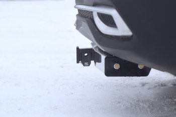 18 039 р. Фаркоп Petroil Tuning (съемный квадрат, с нержавеющей пластиной) KIA Seltos (2019-2025)  с доставкой в г. Майкоп. Увеличить фотографию 2