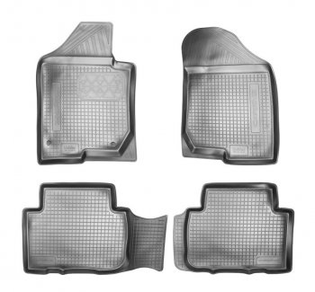 Комплект ковриков в салон Norplast Unidec KIA Carens ( UN,  RP) (2006-2016) дорестайлинг (Цвет: черный)
